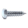 Midwest Fastener Lag Screw, 1/4 in, 1 in, Steel, Zinc Plated Hex Hex Drive, 100 PK 01285